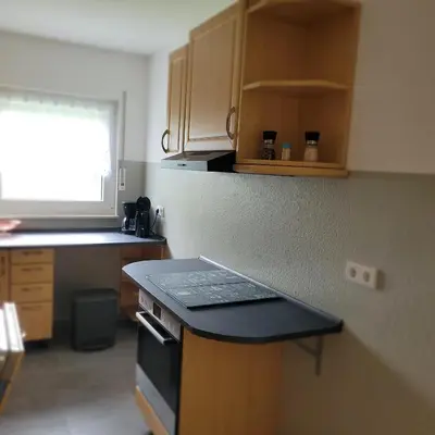 Küche/Küchenzeile in der Unterkunft Ferienwohnung Weber