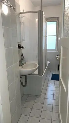 Ein Badezimmer in der Unterkunft Fabelhafte Ferienwohnung in Dresden Neustadt