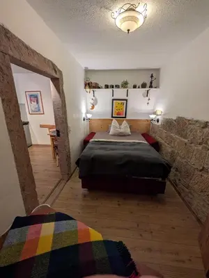 Ein Bett oder Betten in einem Zimmer der Unterkunft 20qmchemnitz