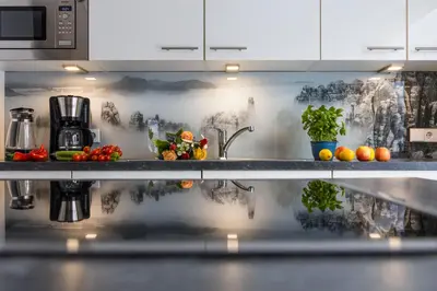 Küche/Küchenzeile in der Unterkunft Ferienhaus Waitzdorfer Zinne