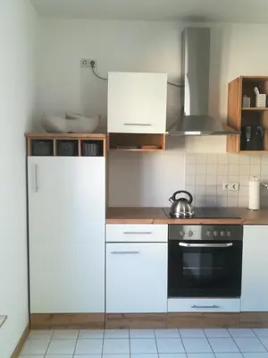 Küche/Küchenzeile in der Unterkunft 1-Raum-Apartment -Stockholm-