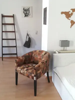 Ein Sitzbereich in der Unterkunft 1-Raum-Apartment -Stockholm-