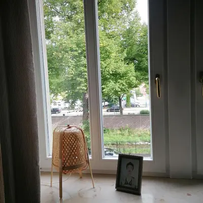 Ein Garten an der Unterkunft Die Wasserlilie in Dresden-Plauen