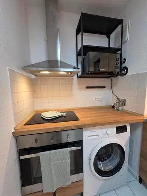 Küche/Küchenzeile in der Unterkunft Gemütliche 2-Raumwohnung in Dresden Mitte