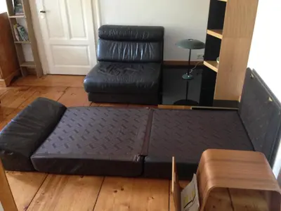 Ein Sitzbereich in der Unterkunft Neustadtperle