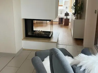 Ein Sitzbereich in der Unterkunft Lieblingsplatz Appartement