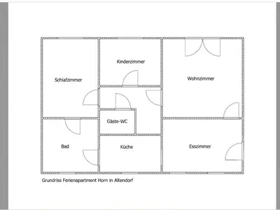 Grundriss der Unterkunft Apartment Ferienapartment Horn by Interhome