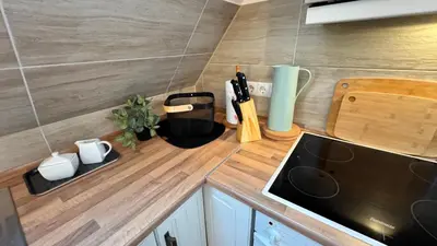 Küche/Küchenzeile in der Unterkunft Wohnung Iris