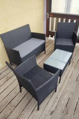 Ein Sitzbereich in der Unterkunft Apartment am Hofladen Hellendorf - Sächsische Schweiz by Interhome