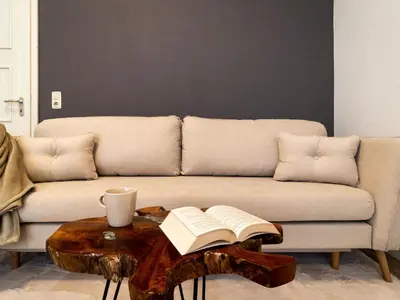 Ein Sitzbereich in der Unterkunft Apartment Große Wohnung in Zentrum mit Kleinem Garten by Interhome