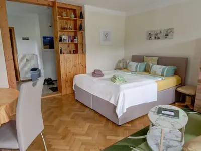 Ein Bett oder Betten in einem Zimmer der Unterkunft Apartment Wohnung Lilienstein by Interhome