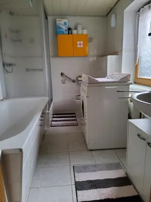 Ein Badezimmer in der Unterkunft Erzstube