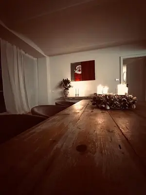 Ein Bett oder Betten in einem Zimmer der Unterkunft Großzügiges Landhaus mit Pool & Kamin - ideal zwischen Leipzig und Dresden - Spacious Country House with Pool near Leipzig & Dresden
