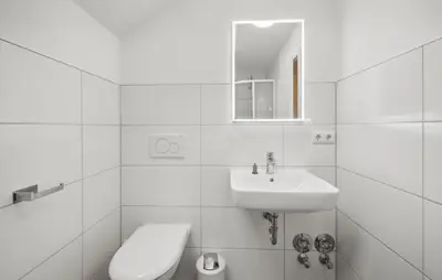 Ein Badezimmer in der Unterkunft Gut Barzig