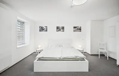 Ein Bett oder Betten in einem Zimmer der Unterkunft Gut Barzig