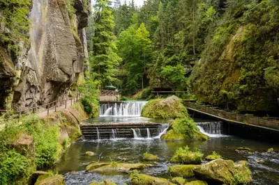 Naturlandschaft in der Nähe des Hostels