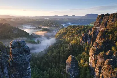 Naturlandschaft in der Nähe der Ferienwohnung