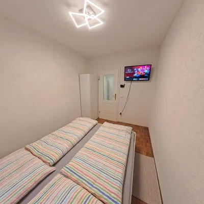 Ein Bett oder Betten in einem Zimmer der Unterkunft Wohnung Souterrain