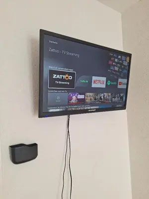 TV/Unterhaltungsangebot in der Unterkunft Wohnung Souterrain