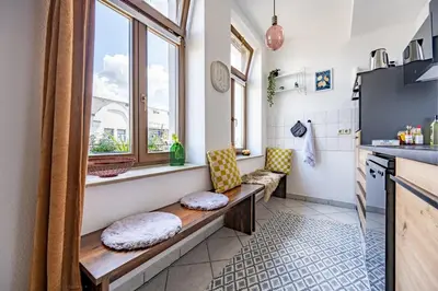 Küche/Küchenzeile in der Unterkunft 2 room Sonnenberg Wi-Fi Netflix