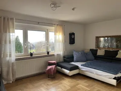 Ein Bett oder Betten in einem Zimmer der Unterkunft Ferienwohnung 