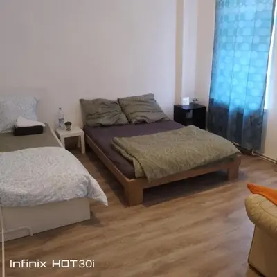 Ein Bett oder Betten in einem Zimmer der Unterkunft квартира! почесавая, суточная аренда