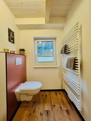 Ein Badezimmer in der Unterkunft Chalet Lilienstein, Dachgeschoß-Studio neu 2026