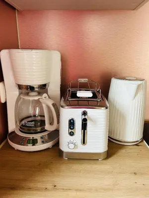 Kaffee-/Teezubehör in der Unterkunft Chalet Lilienstein, Dachgeschoß-Studio neu 2026