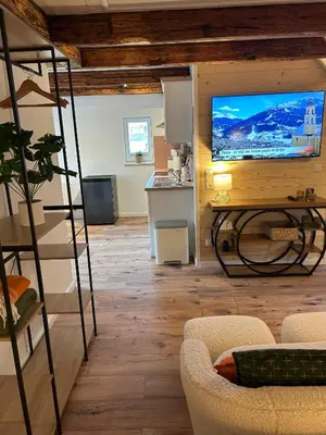 TV/Unterhaltungsangebot in der Unterkunft Chalet Lilienstein, Dachgeschoß-Studio neu 2026
