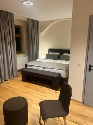 Ein Bett oder Betten in einem Zimmer der Unterkunft Die Meissen Lodge