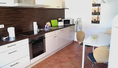 Küche/Küchenzeile in der Unterkunft Ferienhaus Flora