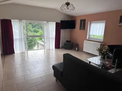 TV/Unterhaltungsangebot in der Unterkunft Schöne Wohnung 80qm in ruhiger Lage am Wald mit Billardzimmer