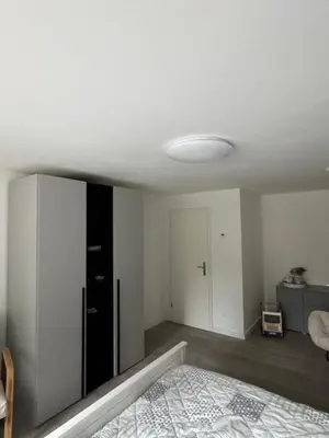 Ein Bett oder Betten in einem Zimmer der Unterkunft Ferienwohnung Anja