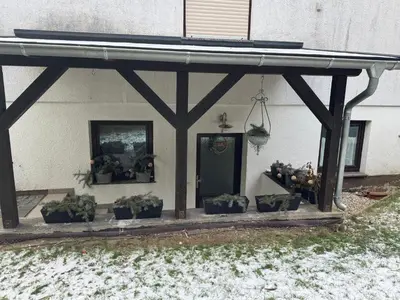 Das Gebäude in dem sich die Ferienwohnung befindet
