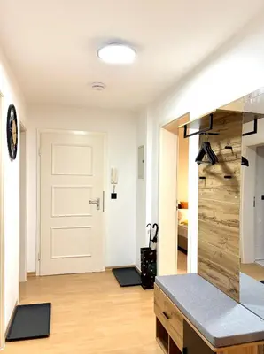 Grundriss der Unterkunft NewCityHome-3 Zi-Spacious Apartment Harley - Kaßberg - priv Parking
