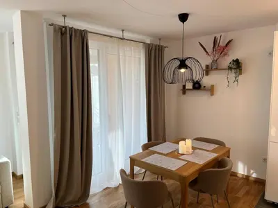 Ein Sitzbereich in der Unterkunft 2 - Zimmerwohnung mit 56 qm für 2 - 4 Personen