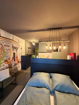 Ein Bett oder Betten in einem Zimmer der Unterkunft ThoKa Appartement