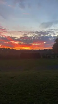 Blick auf den Sonnenuntergang/Sonnenaufgang von des Ferienhauses aus oder aus der Nähe