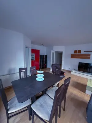 Küche/Küchenzeile in der Unterkunft Wohnung in der Südvorstadt