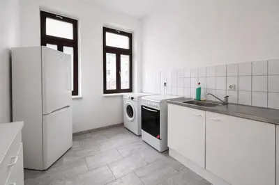 Küche/Küchenzeile in der Unterkunft New Fully Equipped Apartment in Chemnitz