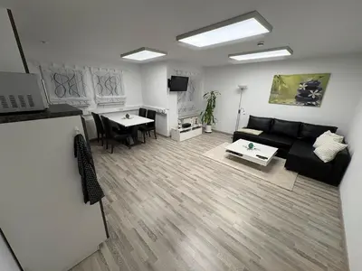 Küche/Küchenzeile in der Unterkunft Ferienwohnung Wiener Straße Dresden