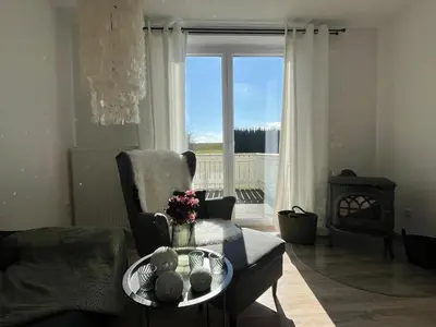 Ein Sitzbereich in der Unterkunft Hochsitz Appartement
