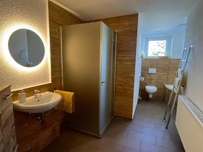 Ein Badezimmer in der Unterkunft Hochsitz Appartement