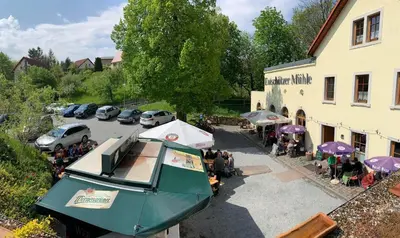Das Gebäude in dem sich die Pension befindet