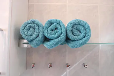Ein Badezimmer in der Unterkunft Ferienwohnung Blaumeise