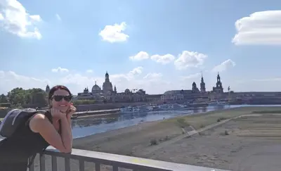 Blick auf einen Fluss in der Nähe der Ferienwohnung