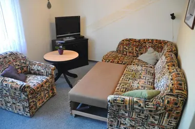 TV/Unterhaltungsangebot in der Unterkunft Ferienwohnung Blaumeise