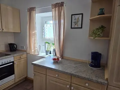 Küche/Küchenzeile in der Unterkunft Ferienwohnung in Hilmersdorf