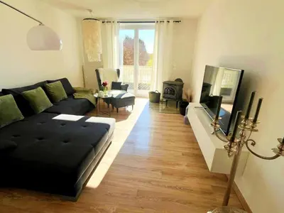 Ein Sitzbereich in der Unterkunft Hochsitz Appartement