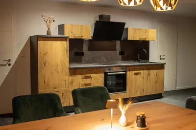 Küche/Küchenzeile in der Unterkunft Ferienappartment Sickert